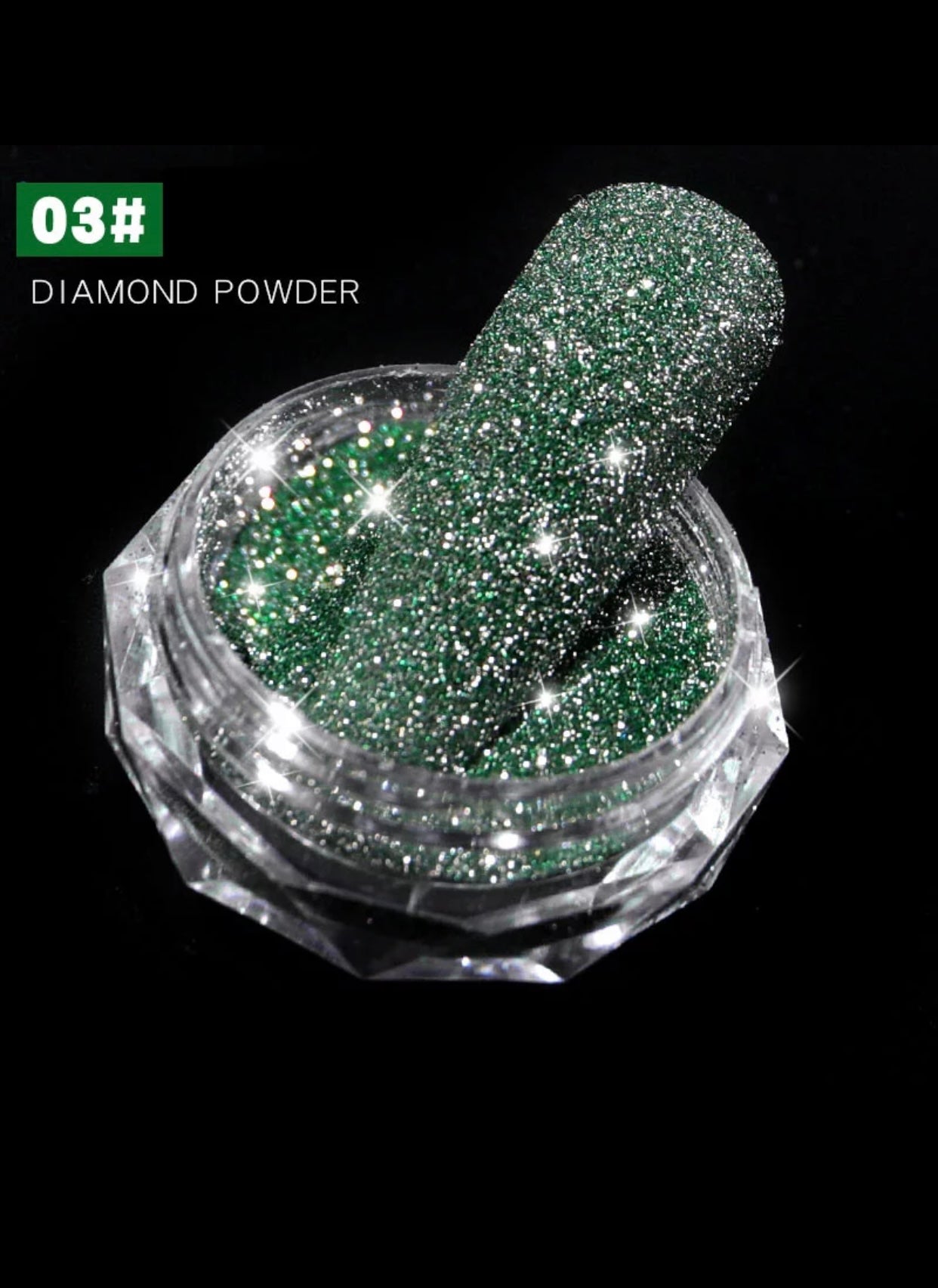 Diamond Powder Nail Art