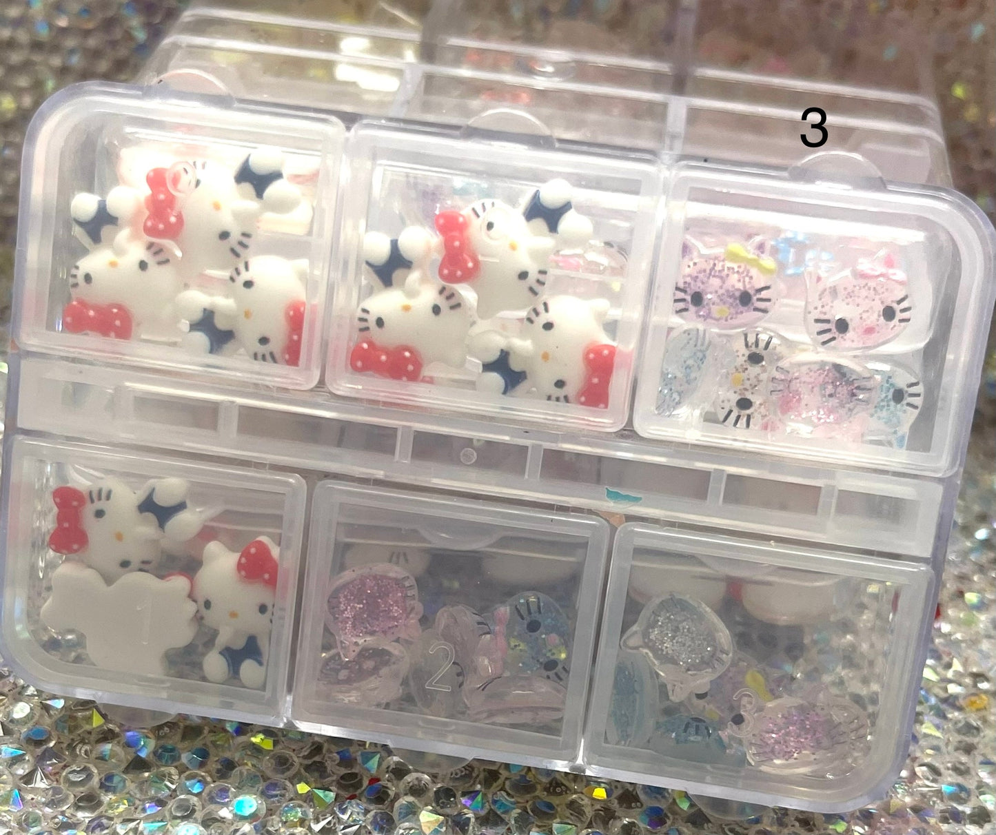 Hello Kitty plastic charms box