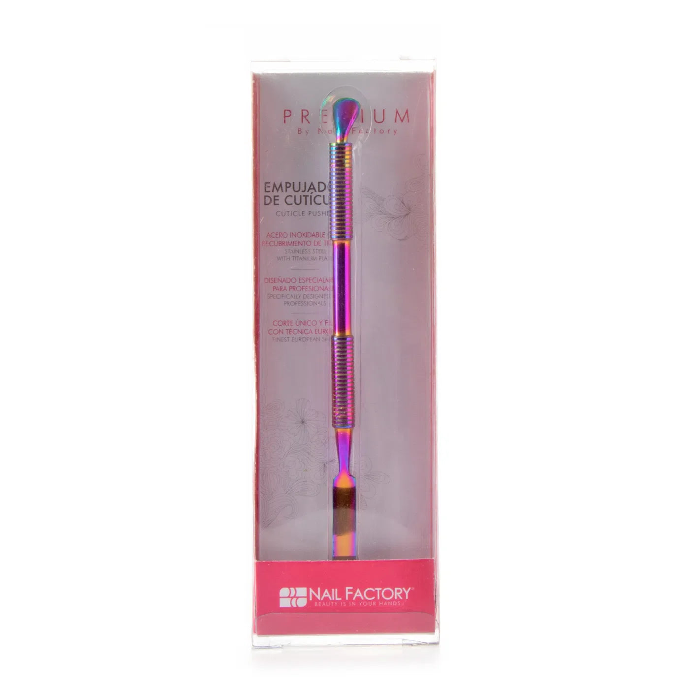 Nail factory cuticle pusher tornasol (empujador de cuticula)