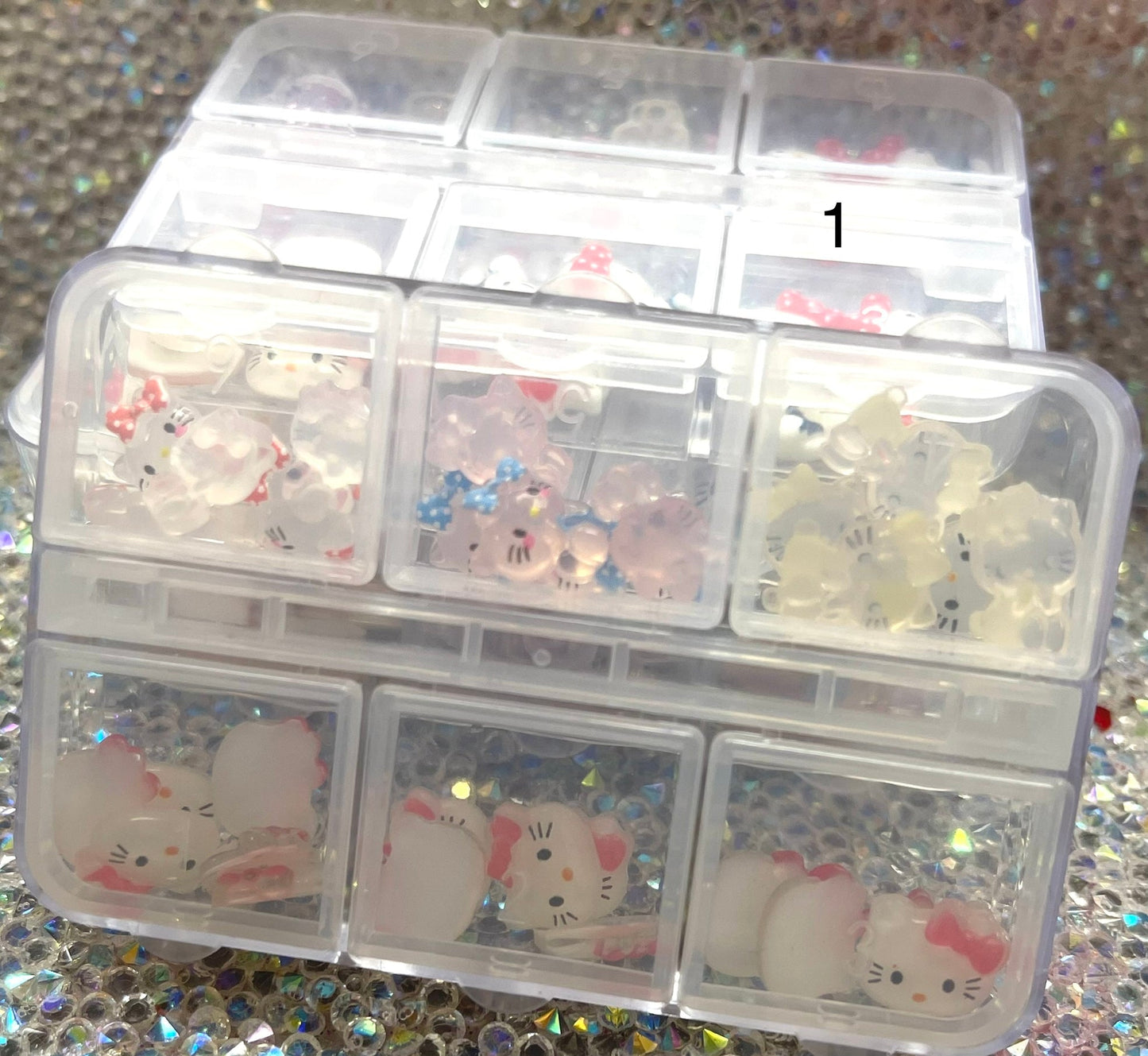 Hello Kitty plastic charms box