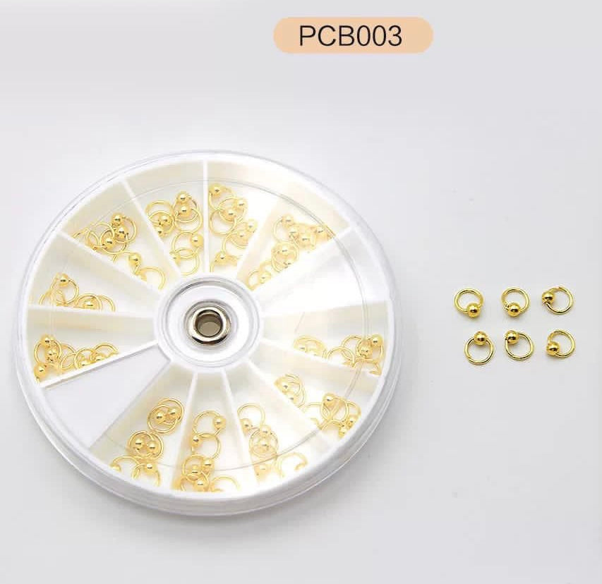 Metal piercing nail charm
