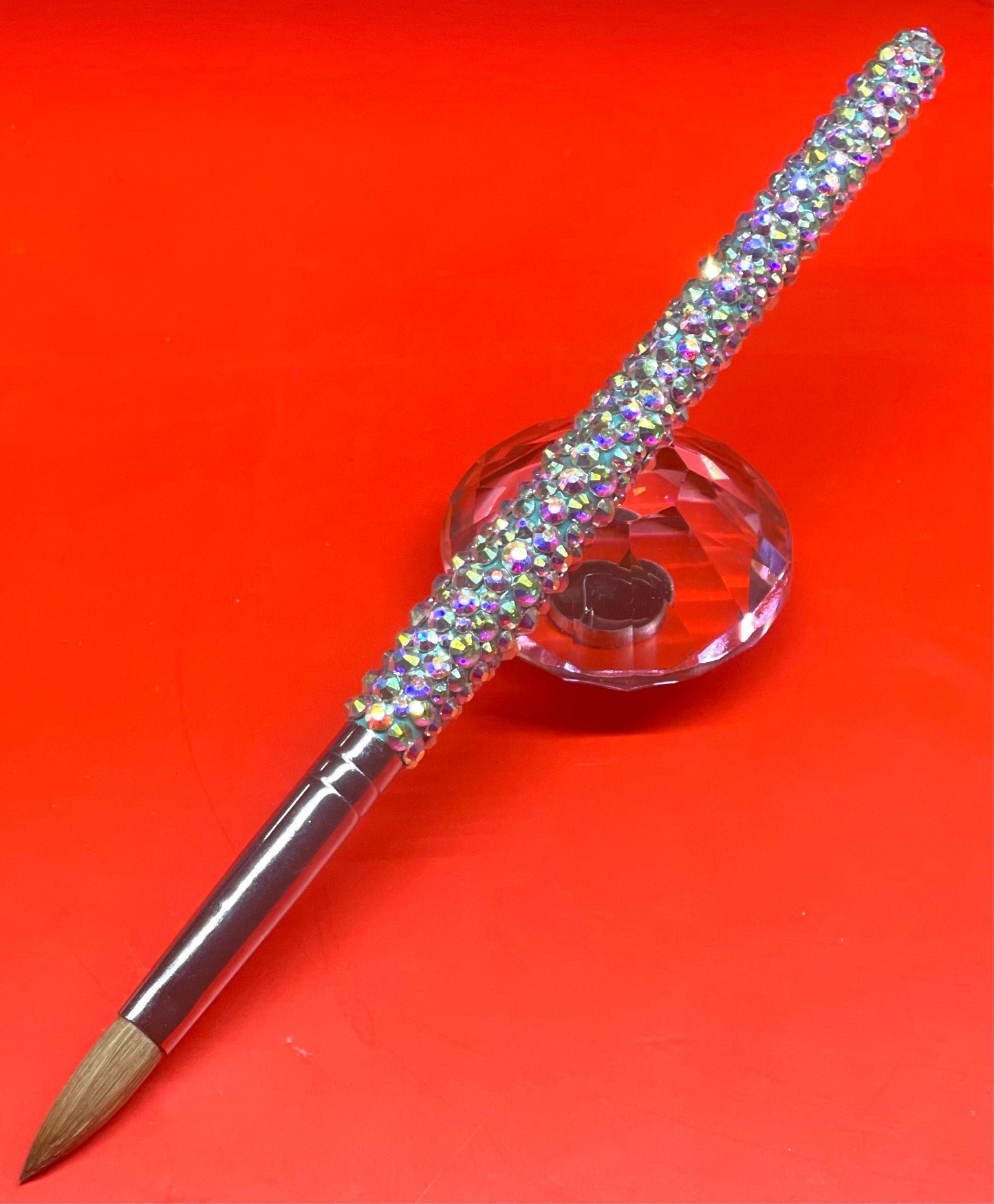 Kolinsky acrylic brush with bling