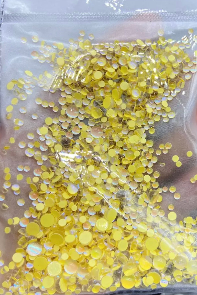 Mermaid effect rhinestones