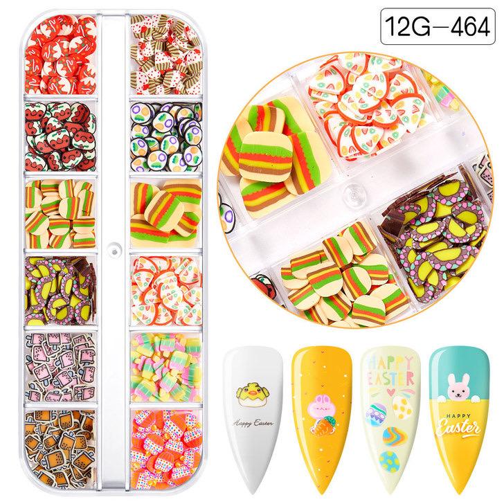 Easter Nail Slices Nail Art