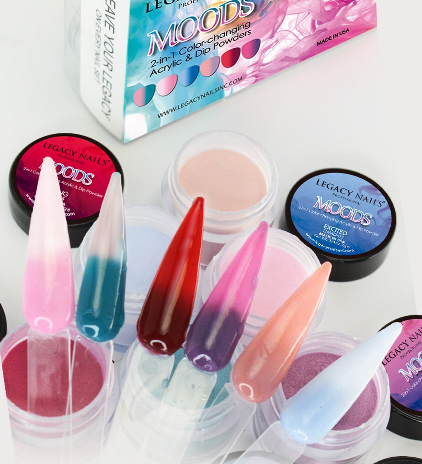 Moods 2-in-1 Color changing Acrylic & Dip Powder Collection