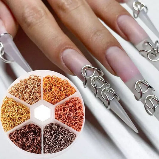 Metal piercing nail charm
