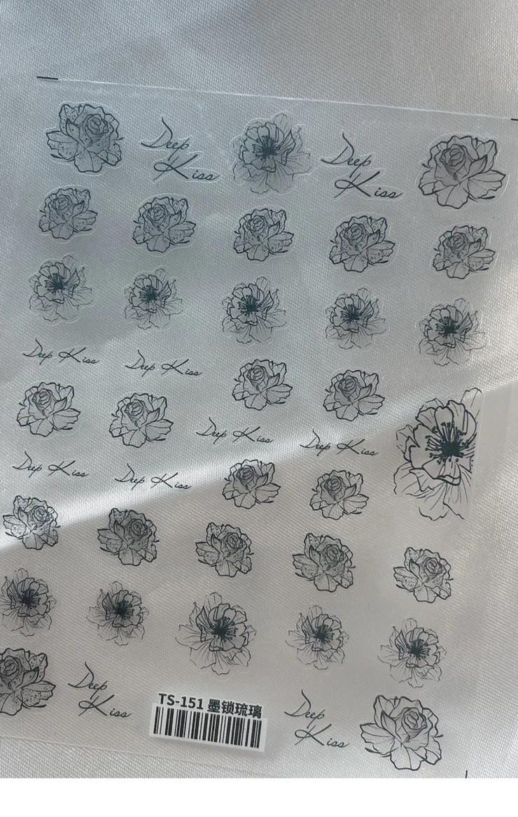 Summer nail art stickers