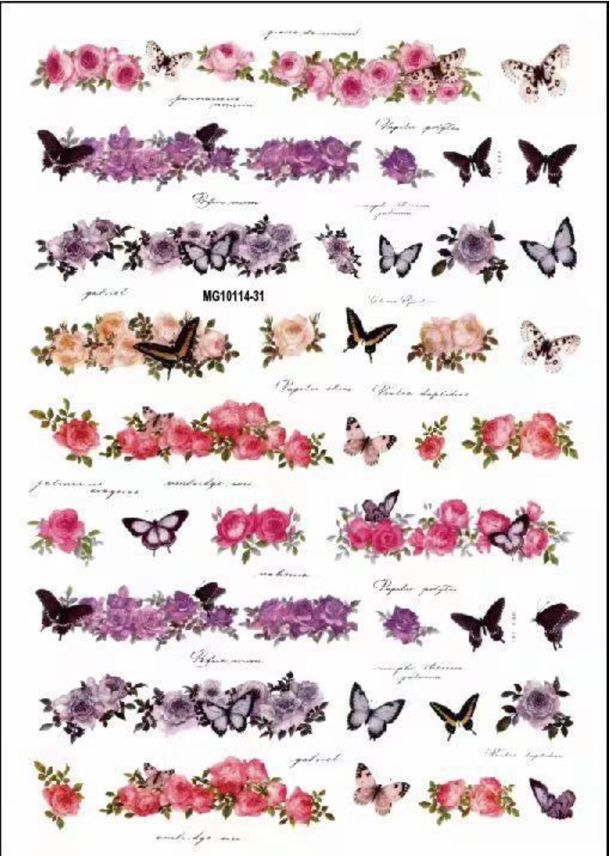 Summer nail art stickers