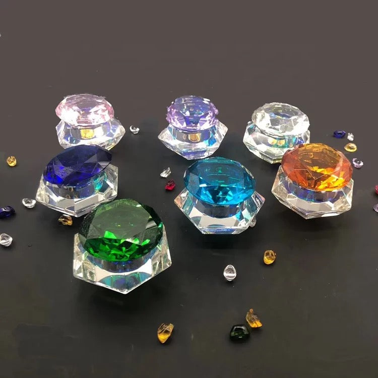 Rainbow Crystal Clear Acrylic Liquid Dappen Dish