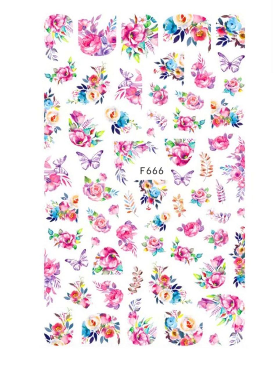 Summer nail art stickers