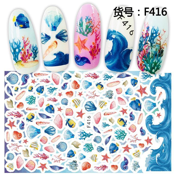 Summer nail art stickers