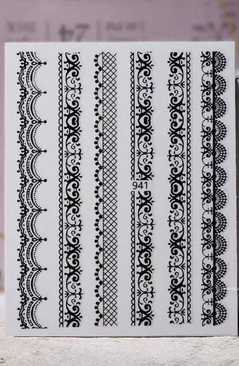 Lace Stickers Nail Art