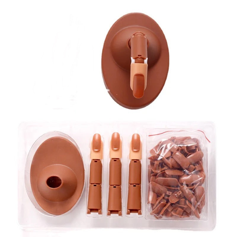 Professional Practice Hand With Nail Tips Nails