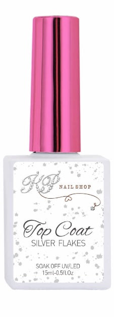 Flakes gel top coat