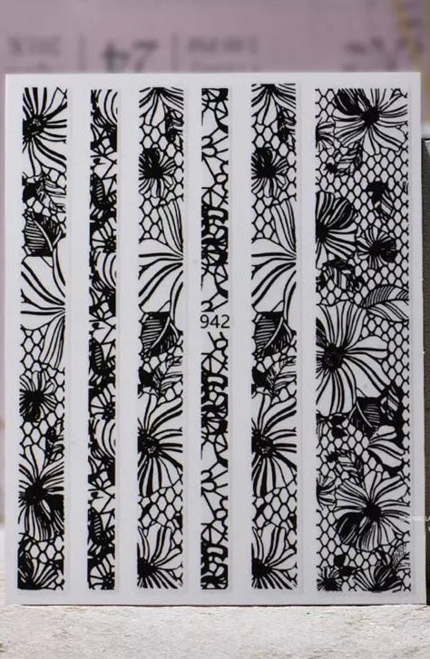 Lace Stickers Nail Art