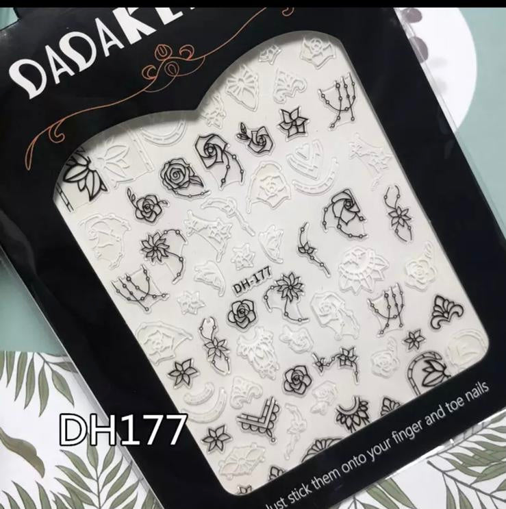 Lace Stickers Nail Art
