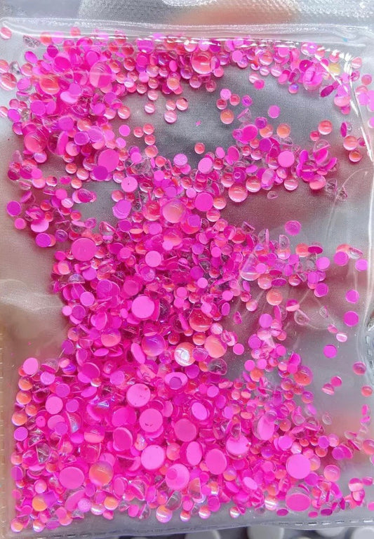 Mermaid effect rhinestones