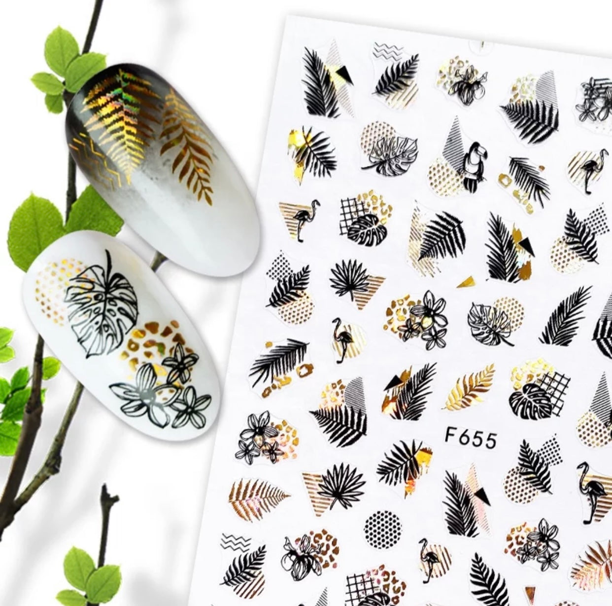 Summer nail art stickers