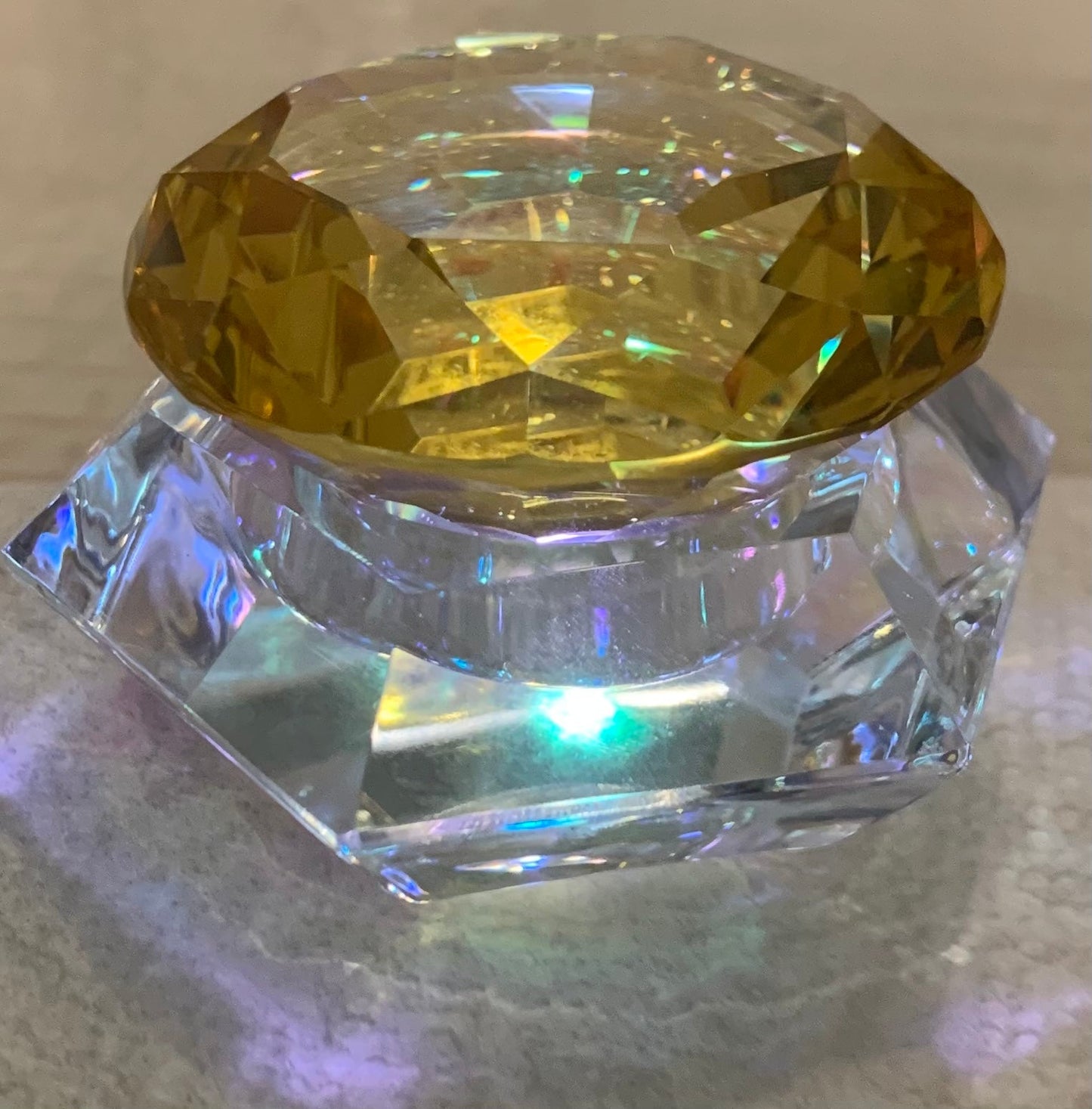 Rainbow Crystal Clear Acrylic Liquid Dappen Dish