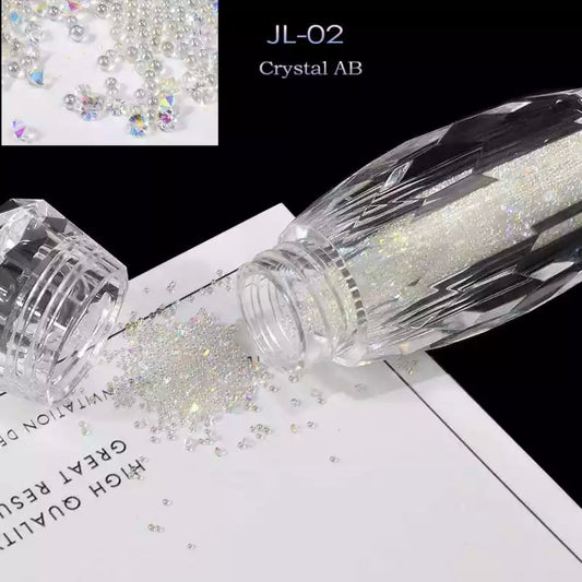 Mini Glitter Caviar Micro Crystal Beads 3D Nail Art