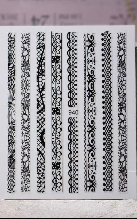 Lace Stickers Nail Art