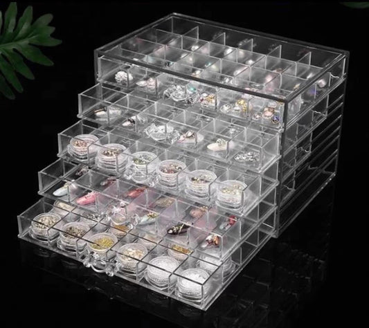120 Grids Acrylic Nail Art Storage Box