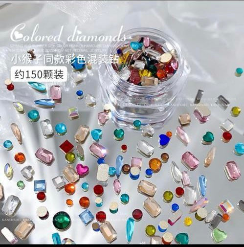 Crystal colors shapes