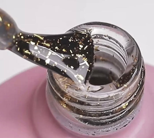 Flakes gel top coat