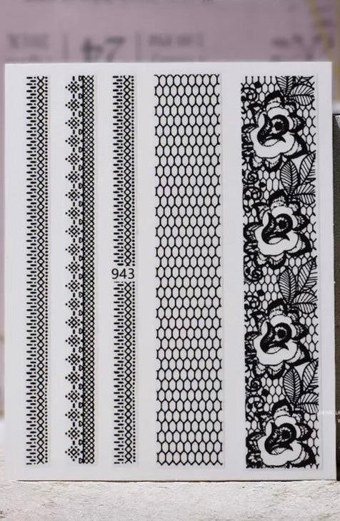Lace Stickers Nail Art