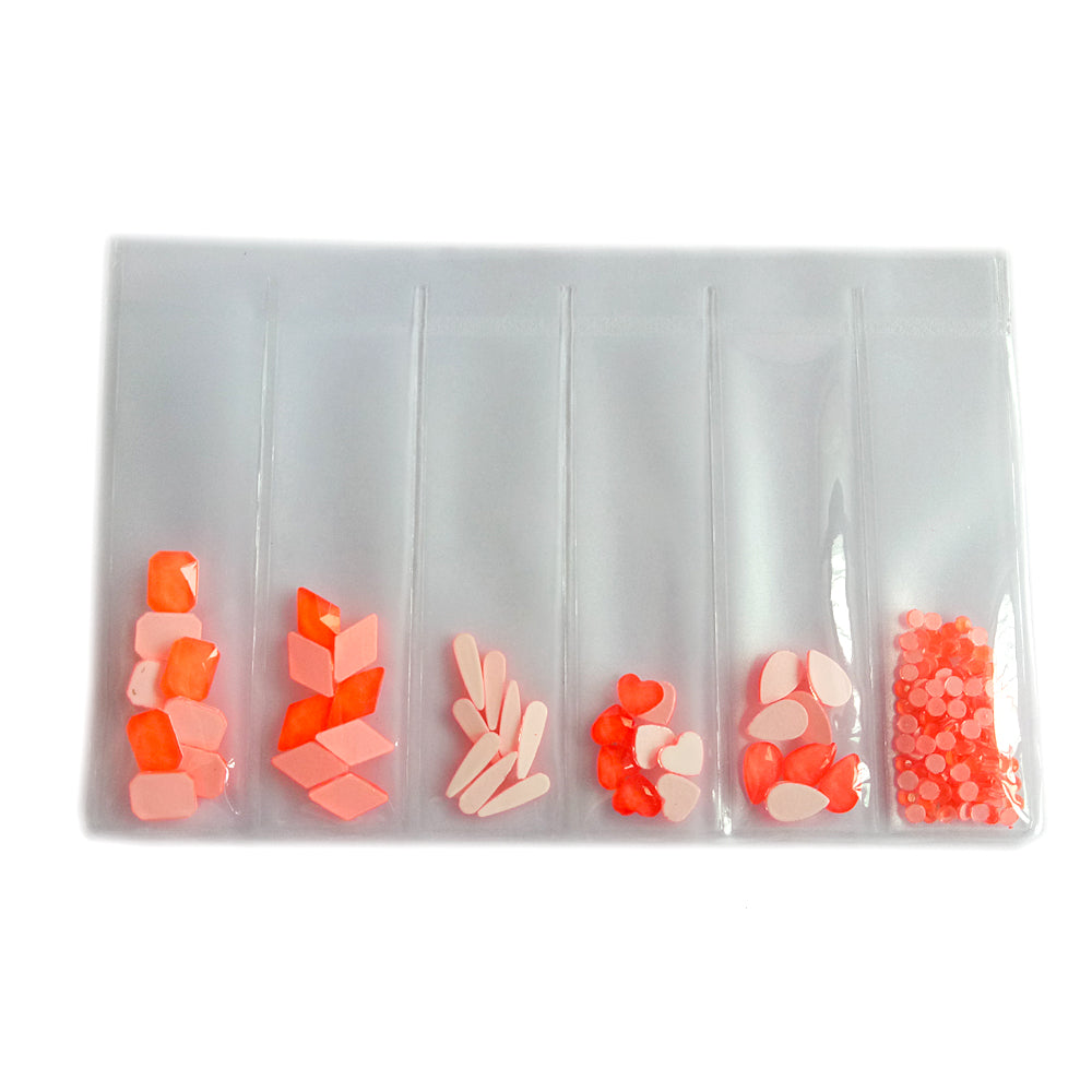Wholesale Fluorescence Crystal Shape Nail Art Rhinestones