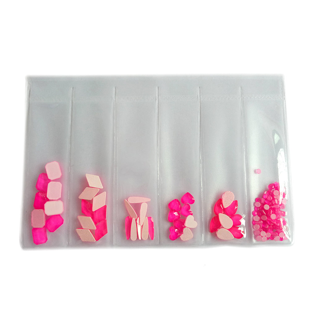 Wholesale Fluorescence Crystal Shape Nail Art Rhinestones