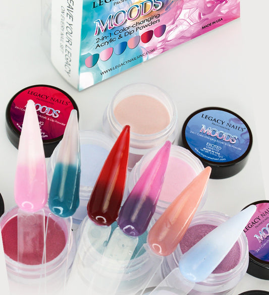 Moods 2-in-1 Color changing Acrylic & Dip Powder Collection
